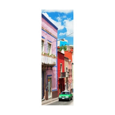 Philippe Hugonnard 'Viva Mexico 2 Green Taxi' Canvas Art,16x47